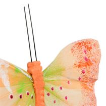 daiktų Dekoratyviniai drugeliai ant vielos, spalvoti 8,5cm 12vnt
