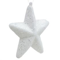 daiktų Dekoratyvinė žvaigždė balta pakabinti 20cm
