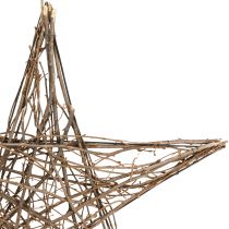 daiktų Dekoratyvinė žvaigždė iš šakelių puansetijos pakabinimui 60cm