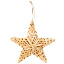 daiktų Dekoratyvinės rotango žvaigždės Kalėdoms, 14,5 cm, 3 vnt. rinkinys