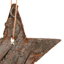 daiktų Dekoratyvinės žvaigždės pušies natūralios eglutės dekoracijos pušies žvaigždės 6cm 12 vnt