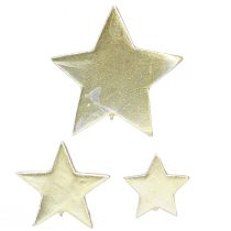 daiktų Dekoratyvinės žvaigždės išsklaidytos dekoracijos aukso Ø3-7cm – 2 pasirinkimas – 44 vnt.