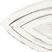 daiktų Dekoratyvinis padėklas Medinis Žuvis Baltas Natūralus L30/40/50cm Rinkinys iš 3 vnt
