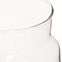 daiktų Dekoratyvinė vaza stiklinė gėlių vaza skaidri Ø14cm H15cm
