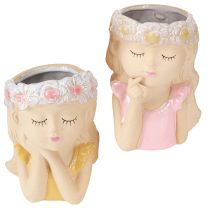 daiktų Dekoratyvinė vaza keraminė sėjamoji mergaitė Ø7,5cm H16cm 2vnt