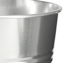 daiktų Dekoratyvinė vaza metalinė kūginė aukšta vaza sidabrinė H38.5cm 14.5L
