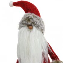 daiktų Dekoracija Kalėdų Senelis stovi Dekoratyvinė figūrėlė Kalėdų Senelis Raudonas H41cm