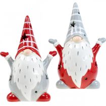 Deco Gnome arbatos lemputės laikiklis Christmas H18cm 2vnt