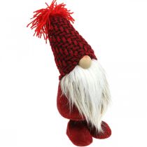 daiktų Deco Gnome Barzda Kalėdų Gnome Deco Figūra Raudona H30cm