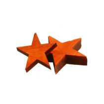 Medinis žvaigždučių mišinys oranžinis sklaidymui 3-5cm 72vnt