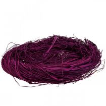 Dekoratyvinė rafija rankdarbiams Natūrali rafijos rafijos violetinė 300g