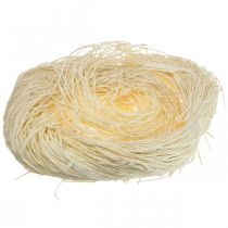 Dekoratyvinis karkasas rankdarbiams Raffia bast naturalus balintas 200g