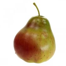 Deco kriaušės žalia raudona, deco vaisiai, maistinis manekenas 11cm