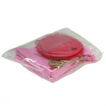 daiktų Dekoratyvinė gimtadienio vimpelio grandinėlė iš veltinio rožinės spalvos 300cm