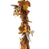 Dekoratyvinė girlianda rudens girlianda, augalų girlianda spalvinga rudens lapų puošmena 195cm