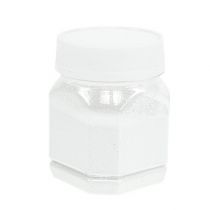 Dekoratyviniai blizgučiai balti 115g