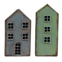 daiktų Dekoratyviniai namų stalo dekoravimo vintažiniai vazonai H12,5cm - 19cm rinkinys iš 4 vnt