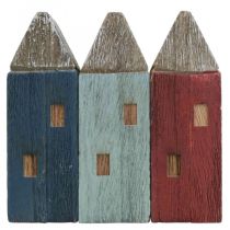 Deco mediniai namai Shabby Chic Maritime Deco H14cm 3vnt