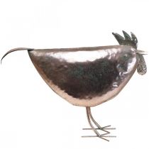daiktų Deco Chicken Metal Deco Metal Bird Metallic Rosé 51×16×36cm
