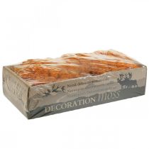 daiktų Dekoratyvinės samanos Oranžinės tikros samanos rankdarbiams džiovintos, dažytos 500g