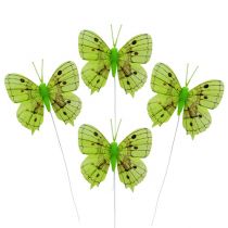 daiktų Dekoratyviniai drugeliai žali 8cm 6vnt
