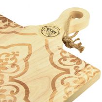daiktų Dekoratyvinė pjaustymo lentelė stačiakampio formos mango medžio padėklas 33×29cm