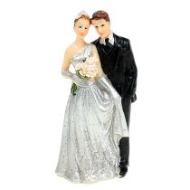 Dekoratyvinė sidabrinė vestuvių pora 10cm
