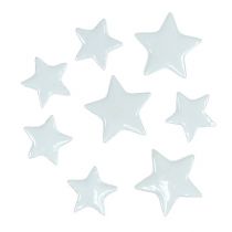 daiktų Deco žvaigždės pabarstyti baltai 4-5cm 72p