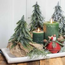 Deco eglutė žvilganti žaliai 20cm