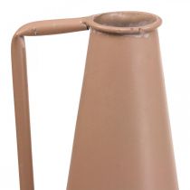 Dekoratyvinė vaza metalinė rankena grindų vaza lašiša 20x19x48cm