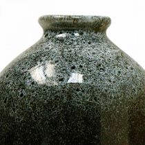 Dekoratyvinės vazos, keraminių vazų komplektas apvalus H9,5cm Ø8cm 3vnt