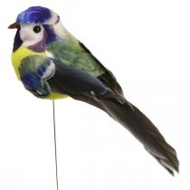 Deco Birds on Wire Spring Deco Blue Tit 10×3cm 9vnt