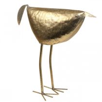 Deco paukštis Deco figūrėlė paukštis auksinė metalo puošmena 46×16×39cm