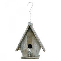 daiktų Dekoratyvinis paukščių namelis pakabinimui Birdhouse Deco Grey H22cm