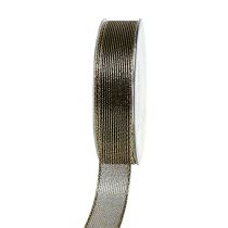 daiktų Deko juostelė su lurekso juostelėmis juoda 25mm 20m