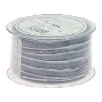 daiktų Dekoratyvinė juostelė aksominė juostelė dovanų juostelė aksominė pilka 10mm 20m