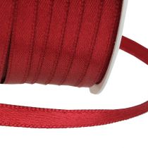 daiktų Satininė juostelė dovanų juosta Bordo dvigubas satinas 6mm 50m