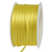 daiktų Dekoratyvinė dovanų juostelė geltona taftos 3 mm x 50 m