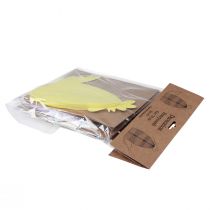 daiktų Dekoratyvinės figūrėlės korio vištiena geltona žalia violetinė 18,5x12x20cm 3vnt.