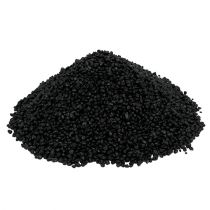 Dekoratyvinės granulės juodos 2mm - 3mm 2kg