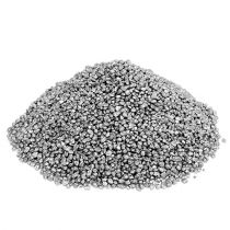 Dekoratyviniai granuliuoto sidabro dekoratyviniai akmenys 2mm - 3mm 2kg