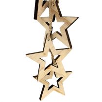 daiktų Dekoratyvinė medžio kabykla žvaigždė 50cm natural 1 vnt