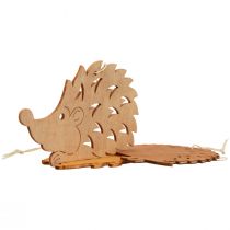 Deco kabykla medinė ežiukas Deco ruda gamtos oranžinė 12x10cm 12vnt
