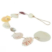 daiktų Dekoratyvinė pakaba jūrinio kriauklių apdaila natūralus Ø5-10cm 70cm