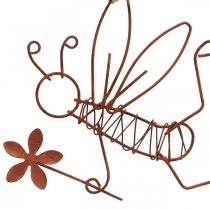 Deco pakabos metalinės bitės deco pakabos rūdys 9x6,5cm 6vnt
