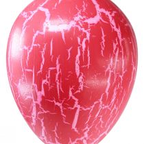 daiktų Dekoratyvinė kabykla Velykiniai margučiai geltoni/rožinė/raudona craquelure Ø8.5cm 3 vnt.