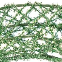 daiktų Žalias dekoratyvinis vielos tinklo vainikas „pasidaryk pats“ projektams, 19 cm, 2 vnt.