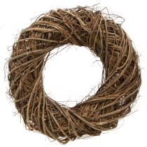 daiktų Dekoratyvinis vainikas iš guobos šakų natūralaus Ø28–30cm A6,5cm 2vnt.