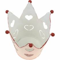 daiktų Dekoratyvinė karūna, metalinis žibintas, vazonas Valentino dienai, metalinė dekoracija su širdele