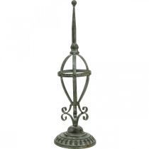 Metalinis senovinės išvaizdos vainiko laikiklis, stalo puošmena shabby chic H51cm